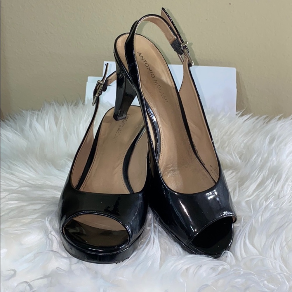 Antonio Melani Strappy Pee Toe Pump